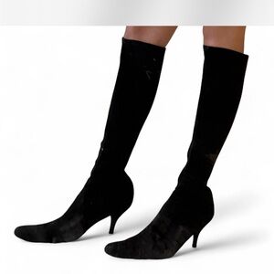 Stuart Weitzman Black Heeled Boots